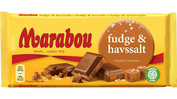 Marabou Fudge & Sea Salt 160g - Gottis - Swedish Candy Co.
