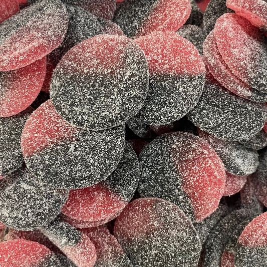 Sour Raspberry & Liquorice Clocks 30g - Gottis - Swedish Candy Co.