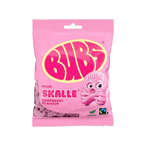 BUBS Foam Sour Raspberry Skull 90g