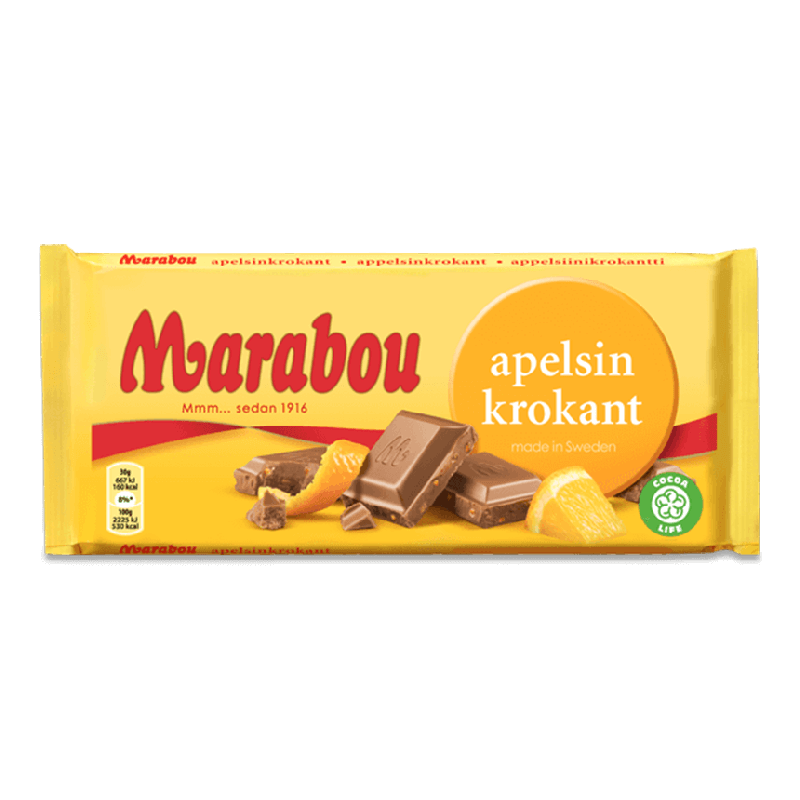 Marabou Orange Crisp 160g - Gottis - Swedish Candy Co.
